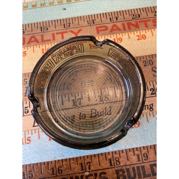 VINTAGE Lot Of 2 80s Ramada Inn Holiday Inn Motel Cigarette Ashtray Brown Glass - Picture 6 of 13